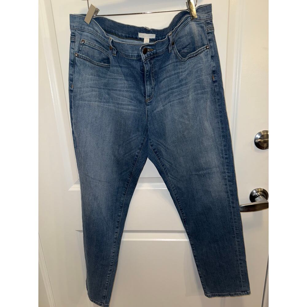Eileen Fisher Jeans Women Medium Wash Straight Leg Minimalist Denim - Picture 3 of 14